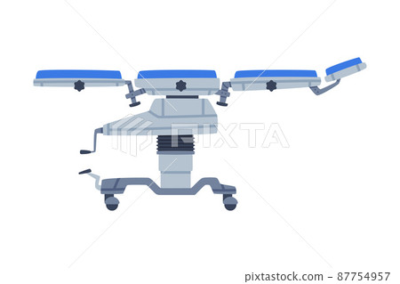 Stretcher as Medical Equipment and Assistance Device Vector Illustration 87754957
