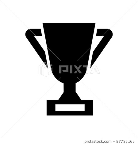 Trophy silhouette icon 87755163