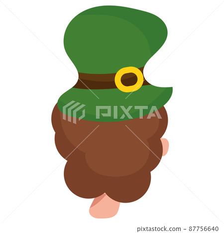 Isolated patrick day elf with traditional hat Vector 87756640