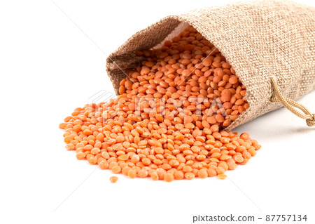 Orange organic lentils Orange organic lentils 87757134
