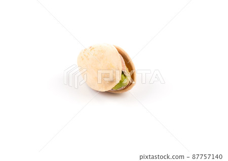 pistachio nut isolated on white background pistachio nut isolated on white background 87757140