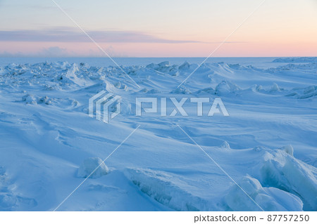 Winter arctic landscape Winter arctic landscape 87757250