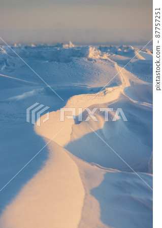 Winter arctic landscape Winter arctic landscape 87757251