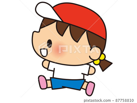 跑步，運動會，運動會，接力，兒童，小學生，幼兒園，托兒所，小學，學校，體育，運動，運動服，賽跑 87758810