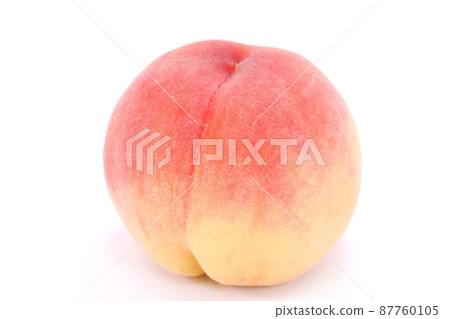 1個來自山梨縣的桃子，背景明亮 87760105