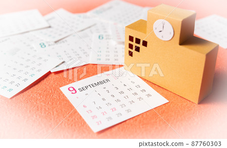 九月日曆和校舍校歷留學 87760303