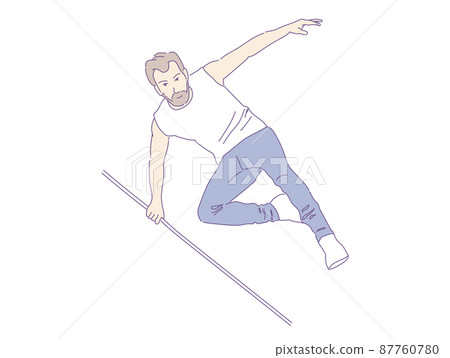 FreeRunning Extreme sport jumping on skyscrapers free running vector. FreeRunning Extreme sport jumping on skyscrapers free running vector. 87760780