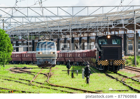 [Seino Railway] Locomotive change at Mino-Akasaka Station 87760868