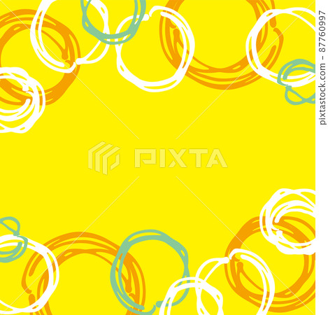 手寫風格圓點方框（黃、橙、綠） 87760997