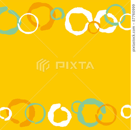 手寫風格圓點方框（橙色/綠色） 87760999