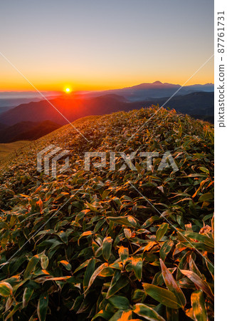 Shinshu Venus Line, the dawn of Mt. Miune 87761731