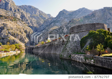 Montenegro World Heritage Fort City Kotor Castle Wall 87762707