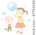 Children listening to the teacher's story 87763289