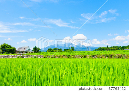 Yatsugatake seen from Hokuto city 87763412