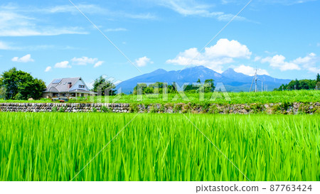 Yatsugatake seen from Hokuto city 87763424