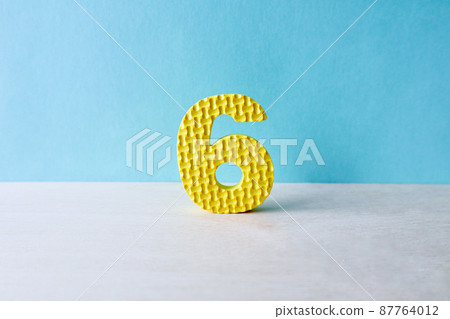 Number 6 with margins 87764012