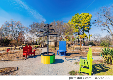 Sunny view of The Botanic Garden of Oklahoma State University 87764090