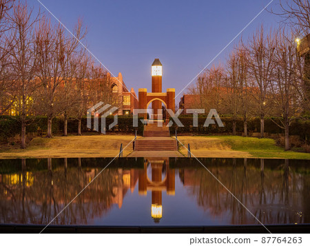 Sunset view of the campus of University of Oklahoma Health Science Campus Sunset view of the campus of University of Oklahoma Health Science Campus 87764263