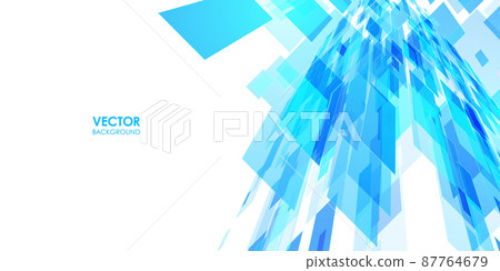 Rectangle background with perspective Vector material 87764679