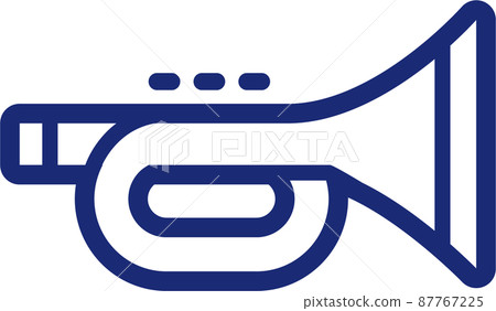 Trumpet icon illustration Trumpet icon illustration 87767225