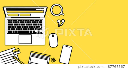 Business workspace vector illustration background Business workspace vector illustration background 87767367