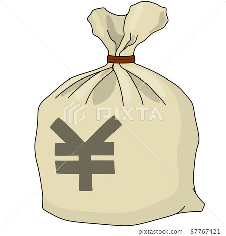 Hemp bag with Japanese yen (with outline) Hemp bag with Japanese yen (with outline) 87767421