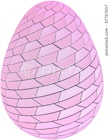 3D Easter Egg with beautiful pattern 3D Easter Egg with beautiful pattern 87767657