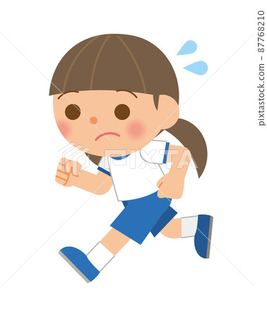 Children running in athletic clothing 87768210