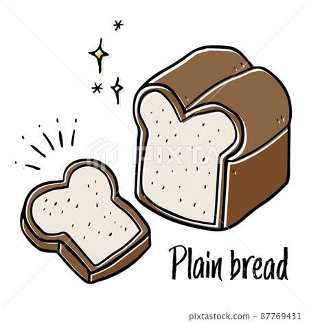 手繪材料_食物_麵包 87769431