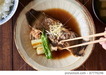 Boiled red flounder Boiled red flounder 87770246