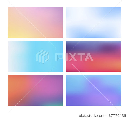 Set of vector blurred backgrounds. The collection covers for your projects. Colored meshes for presentations and web projects. Set of vector blurred backgrounds. The collection covers for your projects. Colored meshes for presentations and web projects. 87770486