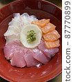 Seafood three-color don bowl 87770899