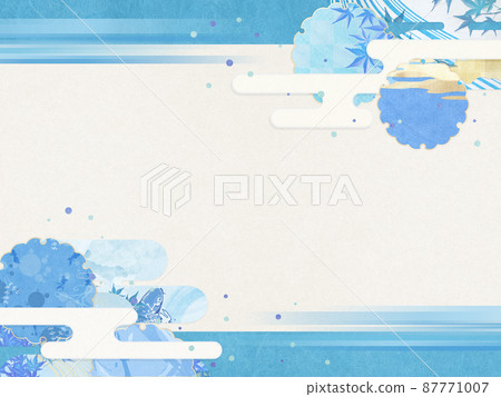 Background material that feels summer Cool feeling [4: 3] 87771007