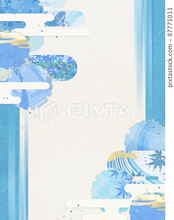 感覺夏天的背景材料涼爽的感覺[4:3] 87771011