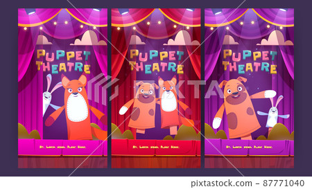 Puppet theatre, marionette show for kids Puppet theatre, marionette show for kids 87771040