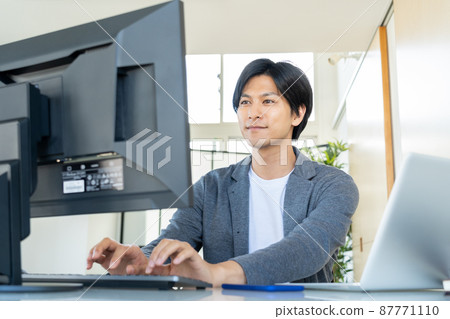 遠程辦公Male PC Lifestyle Casual 87771110