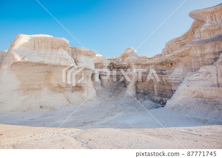 Picturesque view of sandstone cliffs in desert Picturesque view of sandstone cliffs in desert 87771745
