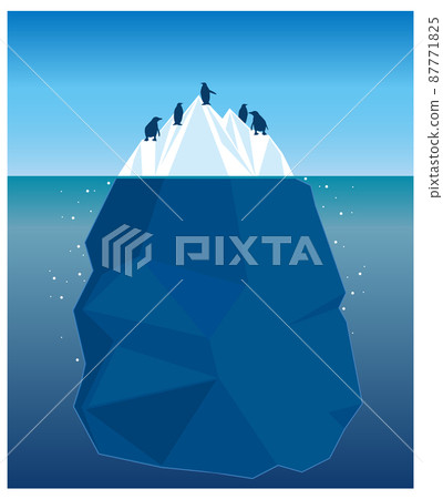 Image of icebergs and penguins / Antarctic oceans Image of icebergs and penguins / Antarctic oceans 87771825