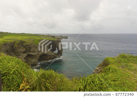 Beautiful Scenery of Manzamo Cape in Okinawa, Japan 87772340