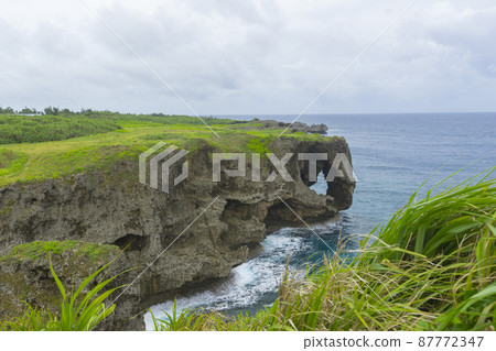 Beautiful Scenery of Manzamo Cape in Okinawa, Japan Beautiful Scenery of Manzamo Cape in Okinawa, Japan 87772347