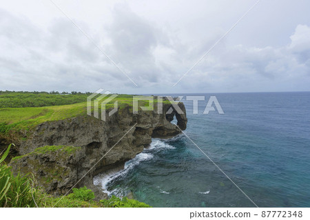 Beautiful Scenery of Manzamo Cape in Okinawa, Japan Beautiful Scenery of Manzamo Cape in Okinawa, Japan 87772348