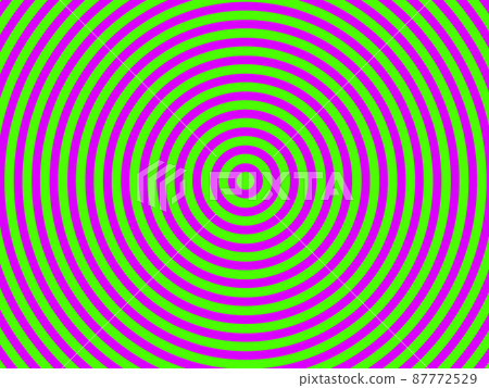 Concentric circles yellow-green and purple 87772529