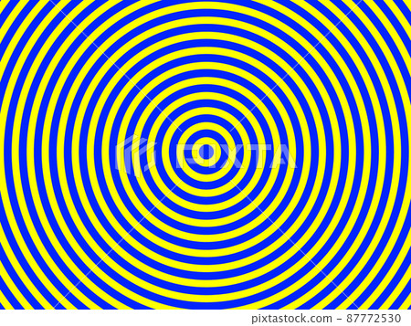 Concentric circles yellow and blue 87772530