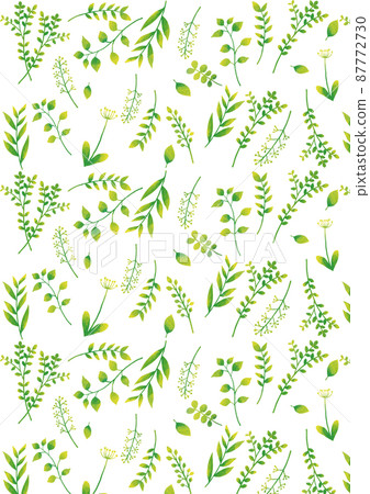 斯堪的納維亞風格黃綠色植物圖案垂直 斯堪的納維亞風格黃綠色植物圖案垂直 87772730