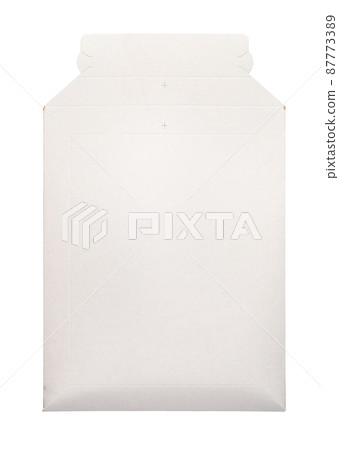 White envelope C4 isolated background. top view 87773389