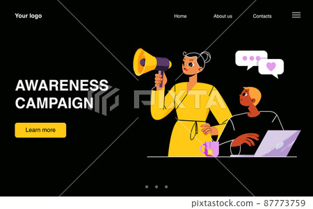 Awareness campaign, brand marketing banner 87773759