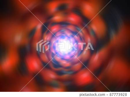 Background material with the image of a warp in outer space (image of a wormhole) 87773928
