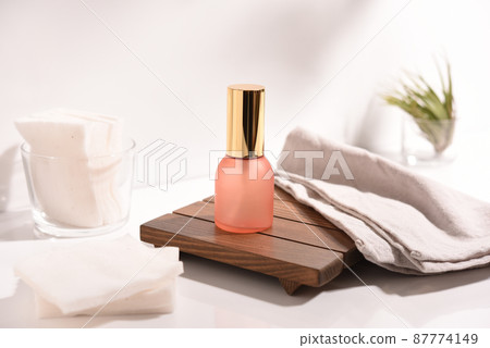 Everyday scenery with skin care bottles 87774149