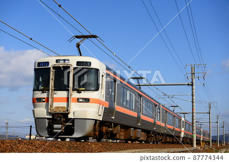 Commuter train in Nagoya area 87774344
