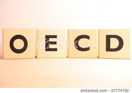 Image of OECD (Organization for Economic Co-operation and Development) (letter / alphabet text) 87774792